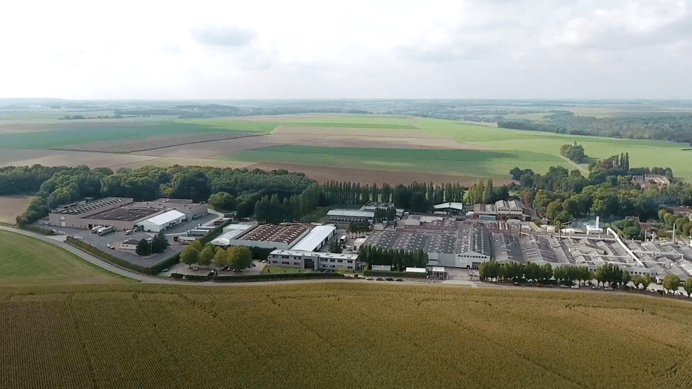 Cotting photo Usine vue du ciel