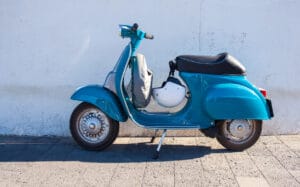 Cotting Vespa Blue